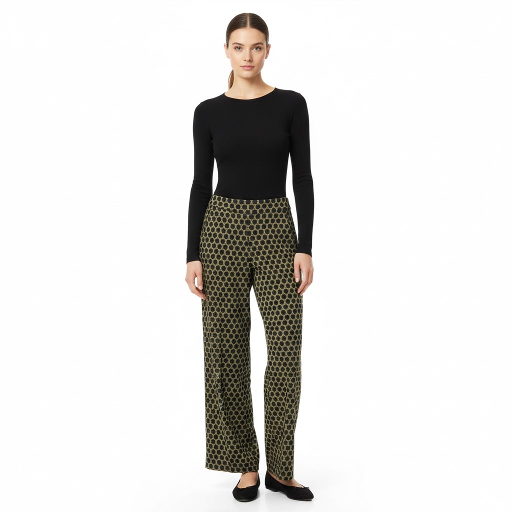 Pantalone morbido fantasia