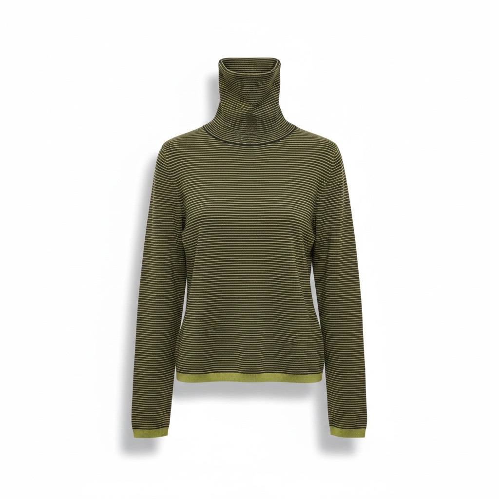 Maglia a collo alto a righe